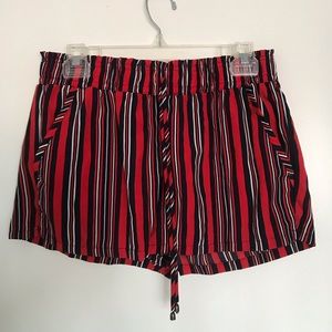 Red Striped Shorts